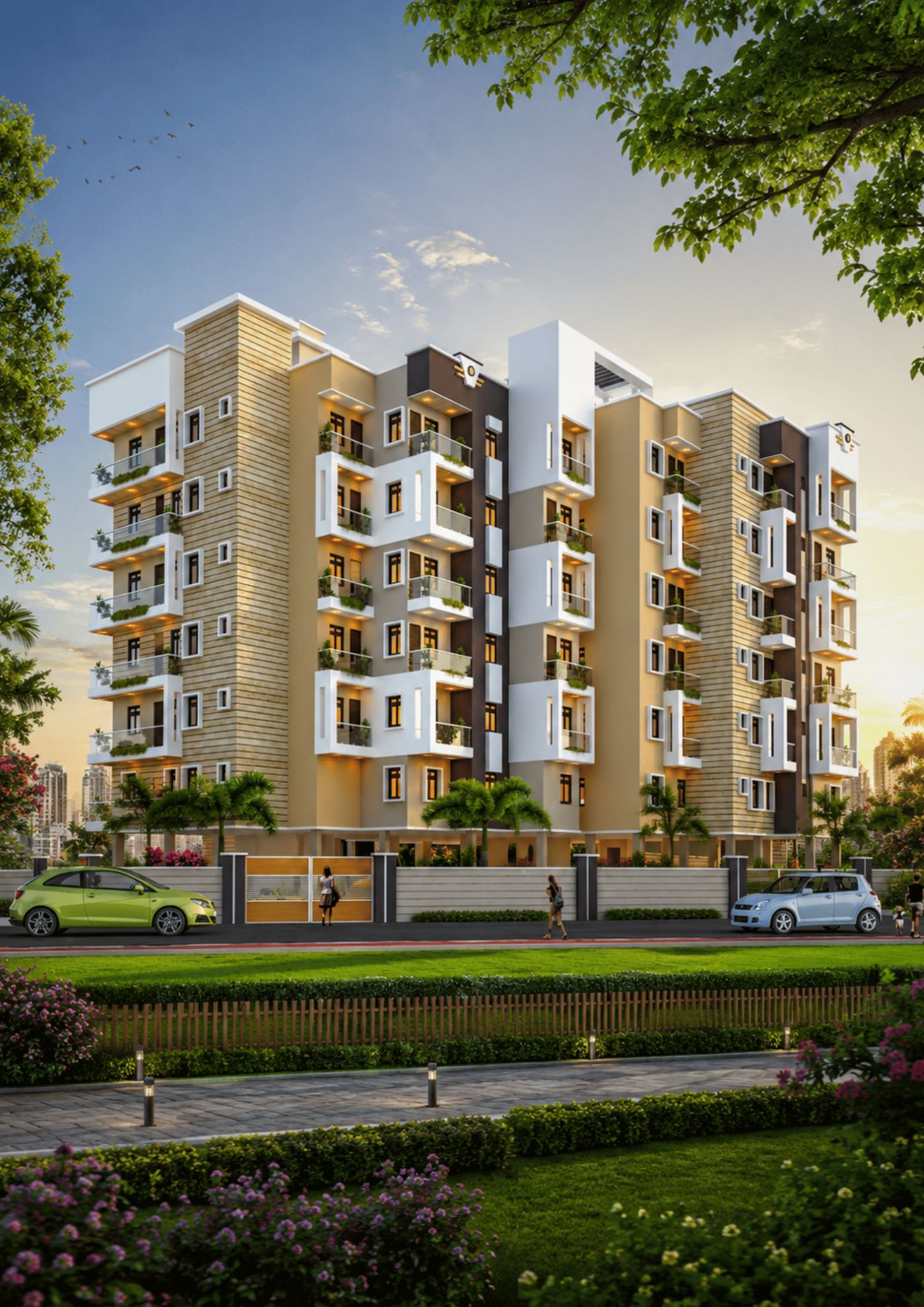 Bhushan Building Architecture - Harihar Residency, Patna